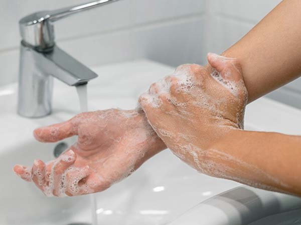 higienização correta das mãos